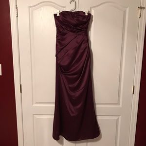 Bill Levkoff bridesmaid dress style 536 eggplant